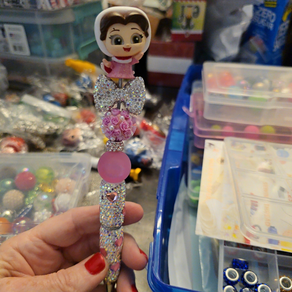 Sparkling Princess BELLE Pen with Pink Accents